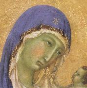 Detail of The Virgin Mary and angel predictor,Saint Duccio